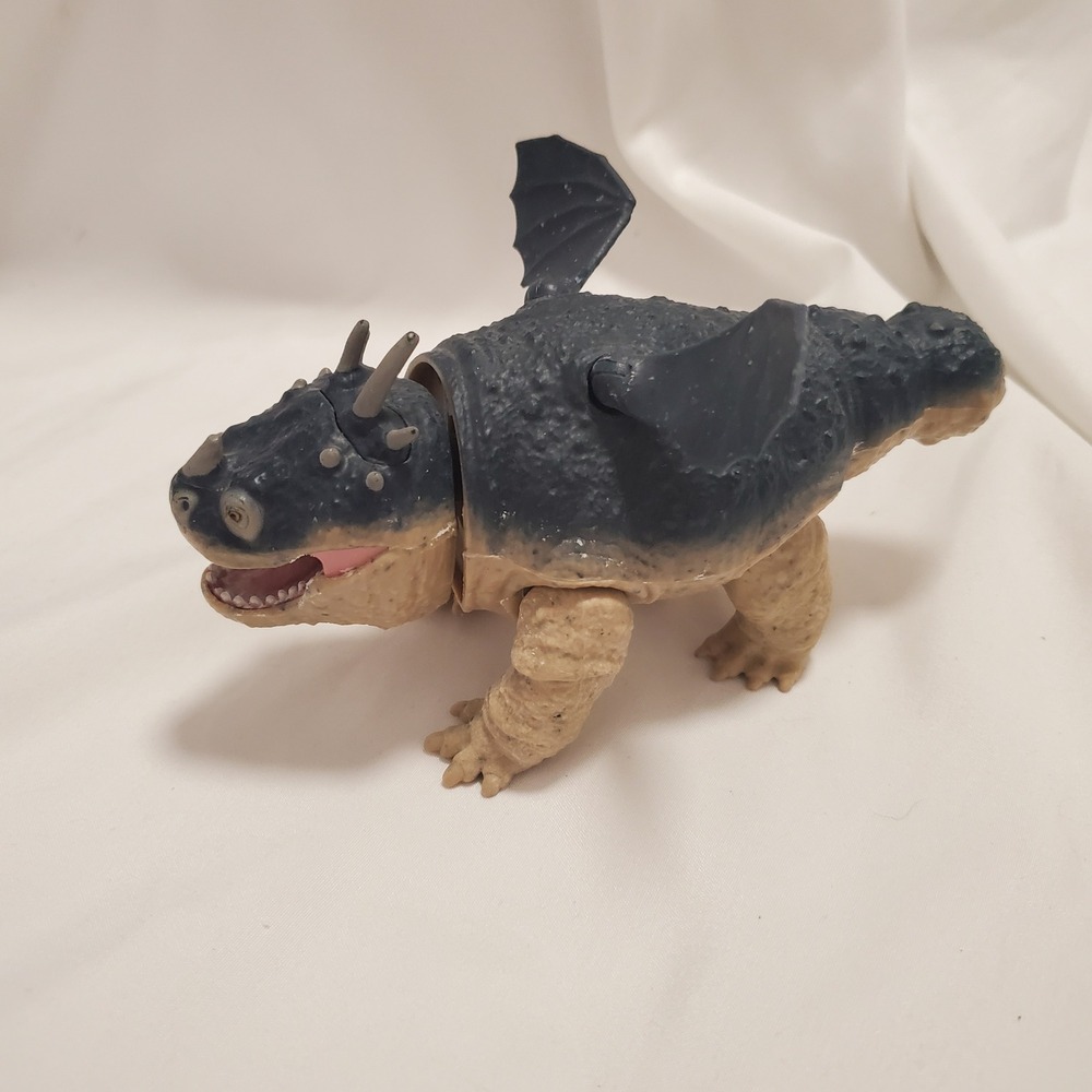How to Train Your Dragon Meatlug Gronckle Action Figure Blue Tan HTTYD Toy
